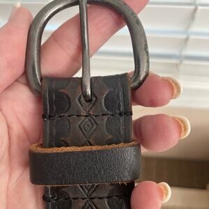 Wrangler leather 36" belt